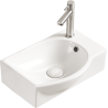 Mexen Mista lavabo de comptoir gauche 40 x 28 cm, Blanc - 22174000L