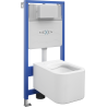 Mexen Elis ensemble encastré WC bâti-support Fenix Slim avec cuvette WC, blanc brillant - 6103391XX00