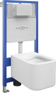 Mexen Elis ensemble encastré WC bâti-support Fenix Slim avec cuvette WC, blanc brillant - 6103391XX00