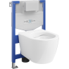 Mexen Carmen ensemble encastré WC cadre Fenix XS-F avec cuvette WC, blanc brillant - 6803388XX00
