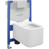 Mexen Elis ensemble encastré WC bâti-support Fenix XS-F avec cuvette WC, blanc brillant - 6803391XX00