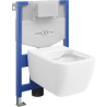 Ensemble WC encastré Mexen stela Fenix XS-F avec cuvette WC Margo, blanc brillant - 6803342XX00