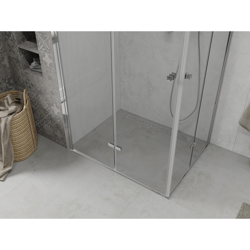 Mexen Lima Duo cabine de douche pliable 80 x 70 cm, transparent, chrome - 856-080-070-02-00