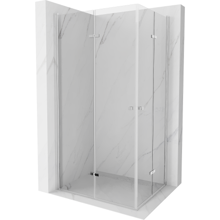 Mexen Lima Duo cabine de douche pliante 90 x 80 cm, transparent, chrome - 856-090-080-02-00