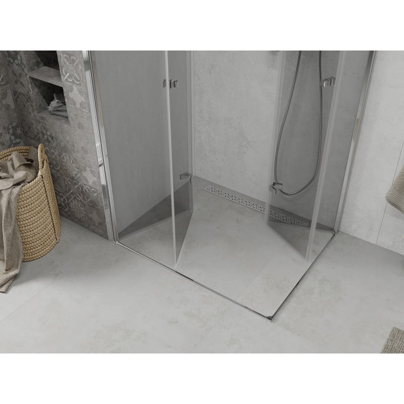 Mexen Lima Duo cabine de douche pliante 100 x 70 cm, transparent, chromé - 856-100-070-02-00