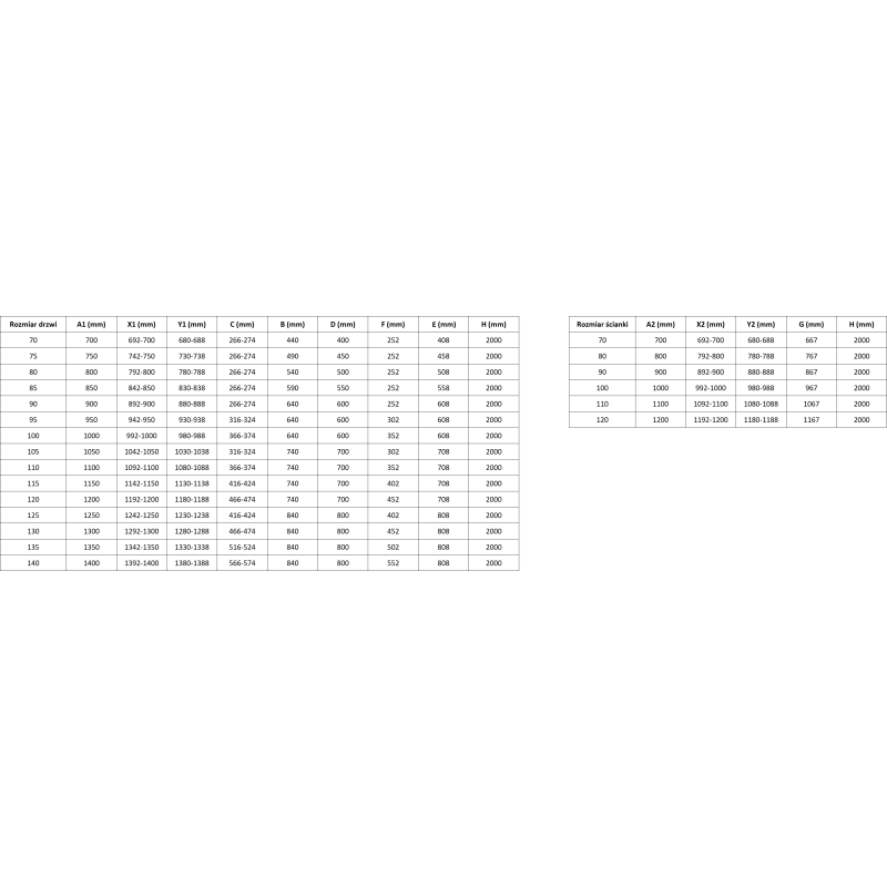 Mexen Lunar T cabine de douche pivotante gauche 70 x 90 cm, transparent, or - 834T-070-090-50-00-L