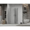 Mexen Lima Cabine de douche Duo pliante 100 x 80 cm, transparent, chrome - 856-100-080-02-00