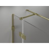 Mexen Lunar T cabine de douche pivotante gauche 75 x 80 cm, transparent, dorée - 834T-075-080-50-00-L
