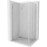 Mexen Lima Duo cabine de douche rabattable 100 x 90 cm, transparent, chrome - 856-100-090-02-00