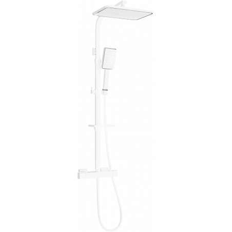 Mexen CQ54 ensemble de douche apparent avec pomme de douche et robinet thermostatique, blanc/chrome - 772505495-21
