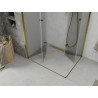 Mexen Lima Duo cabine de douche pliante 80 x 70 cm, transparente, or - 856-080-070-50-00-02