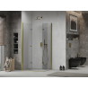 Mexen Lima Duo cabine de douche pliante 80 x 70 cm, transparente, or - 856-080-070-50-00-02