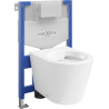 Mexen ensemble encastré WC châssis Fenix XS-F avec cuvette WC Rico, blanc brillant - 6803372XX00