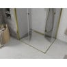 Mexen Lima Duo cabine de douche pliante 90 x 80 cm, transparent, dorée - 856-090-080-50-00-02