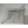 Mexen Lima Duo cabine de douche pliante 90 x 80 cm, transparent, dorée - 856-090-080-50-00-02