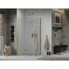 Mexen Lima Duo cabine de douche pliante 90 x 80 cm, transparent, dorée - 856-090-080-50-00-02