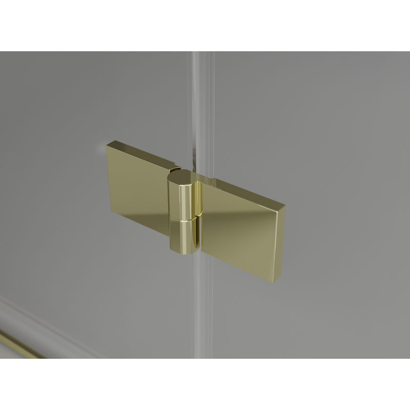 Mexen Lunar T cabine de douche pivotante gauche 80 x 120 cm, transparent, or - 834T-080-120-50-00-L