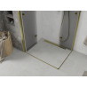 Mexen Lima Duo cabine de douche pliante 90 x 80 cm, transparent, or - 856-090-080-50-00-02