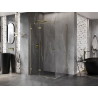 Mexen Lunar T cabine de douche pivotante gauche 90 x 80 cm, transparent, or - 834T-090-080-50-00-L