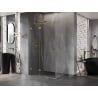 Mexen Lunar T cabine de douche pivotante gauche 90 x 80 cm, transparent, or - 834T-090-080-50-00-L