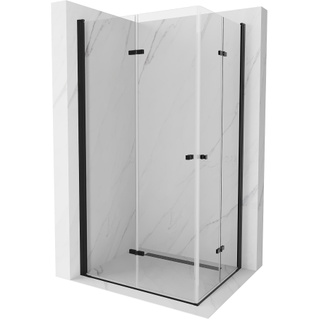 Mexen Lima Duo cabine de douche pliante 80 x 70 cm, transparent, noir - 856-080-070-70-00-02