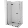 Mexen Lima Duo cabine de douche pliante 80 x 70 cm, transparent, noir - 856-080-070-70-00-02