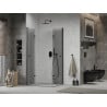 Mexen Lima Duo cabine de douche pliante 100 x 90 cm, transparent, noir - 856-100-090-70-00-02