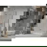 Mexen Lima Duo cabine de douche pliante 80 x 70 cm, transparent, chrome + receveur Flat - 856-080-070-01-02-4010