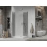 Mexen Lima Duo cabine de douche pliante 80 x 70 cm, transparent, chrome + receveur Plat - 856-080-070-01-02-4010