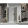 Mexen Lima Duo cabine de douche pliante 80 x 70 cm, transparent, or + receveur plat - 856-080-070-50-02-4010G