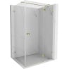 Mexen Lunar T cabine de douche pivotante droite 85 x 90 cm, transparente, dorée - 834T-085-090-50-00-P