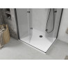 Mexen Lima Duo cabine de douche pliante 80 x 70 cm, transparent, noir + receveur plat - 856-080-070-70-02-4010B