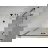 Mexen Lima Duo cabine de douche pliante 80 x 70 cm, transparent, noire + receveur Flat - 856-080-070-70-02-4010B