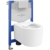 Mexen Sofia ensemble encastré WC châssis Fenix XS-F avec cuvette WC, blanc brillant - 6803354XX00