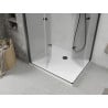 Mexen Lima Duo cabine de douche pliante 90 x 80 cm, transparent, noir + receveur de douche Flat - 856-090-080-70-02-4010B