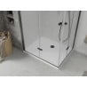 Mexen Lima Duo cabine de douche pliante 90 x 80 cm, transparent, noir + receveur de douche Flat - 856-090-080-70-02-4010B