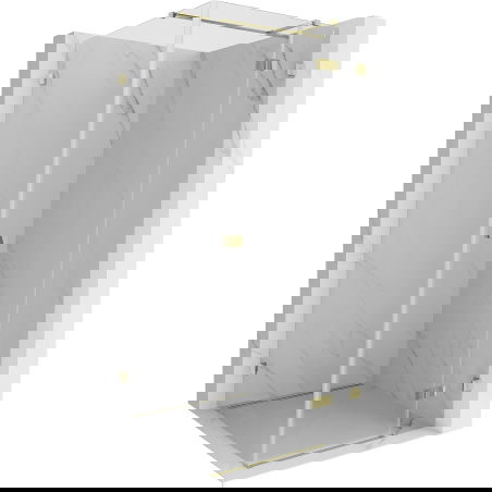 Mexen Lunar T cabine de douche pivotante droite 100 x 100 cm, transparent, or - 834T-100-100-50-00-P