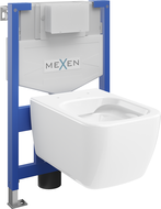 Mexen ensemble encastré WC cadre Fenix XS-F avec cuvette WC Stella, blanc brillant - 6803368XX00