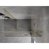 Mexen Mist-H T cabine de douche pivotante droite 100 x 70 cm, transparent, or brossé - 8A5T-100-070-55-00-P