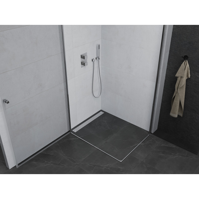 Mexen Pretoria Duo cabine de douche pivotante 90 x 80 cm, transparent, chrome - 852-090-080-02-00