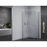 Mexen Pretoria Duo cabine de douche pivotante 90 x 80 cm, transparent, chrome - 852-090-080-02-00