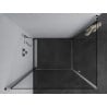 Mexen Pretoria Duo cabine de douche pivotante 90 x 80 cm, transparent, chrome - 852-090-080-02-00