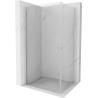 Mexen Pretoria Duo cabine de douche pivotante 90 x 80 cm, transparent, chrome - 852-090-080-02-00