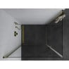 Mexen Pretoria Duo cabine de douche pivotante 80 x 70 cm, transparent, dorée - 852-080-070-50-00-02