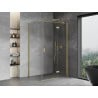 Mexen Mist-H T cabine de douche pivotante droite 110 x 90 cm, transparent, or brossé - 8A5T-110-090-55-00-P