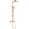 Mexen CQ62 ensemble de douche apparent avec pomme de douche et mitigeur thermostatique, or rose - 772506295-60