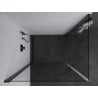Mexen Pretoria Duo cabine de douche pivotante 90 x 80 cm, transparente, noire - 852-090-080-70-00-02
