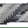 Mexen Pretoria Duo cabine de douche battante 80 x 70 cm, transparent, chrome + receveur plat - 852-080-070-01-02-4010