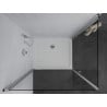 Mexen Pretoria Cabine de douche pivotante Duo 90 x 80 cm, transparente, chrome + receveur plat - 852-090-080-01-02-4010