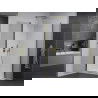 Mexen Pretoria Duo cabine de douche pivotante 70 x 70 cm, transparent, doré + receveur plat - 852-070-070-50-02-4010G